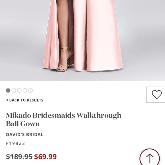 David’s bridal bridesmaid dress in petal - Picture 5 of 5